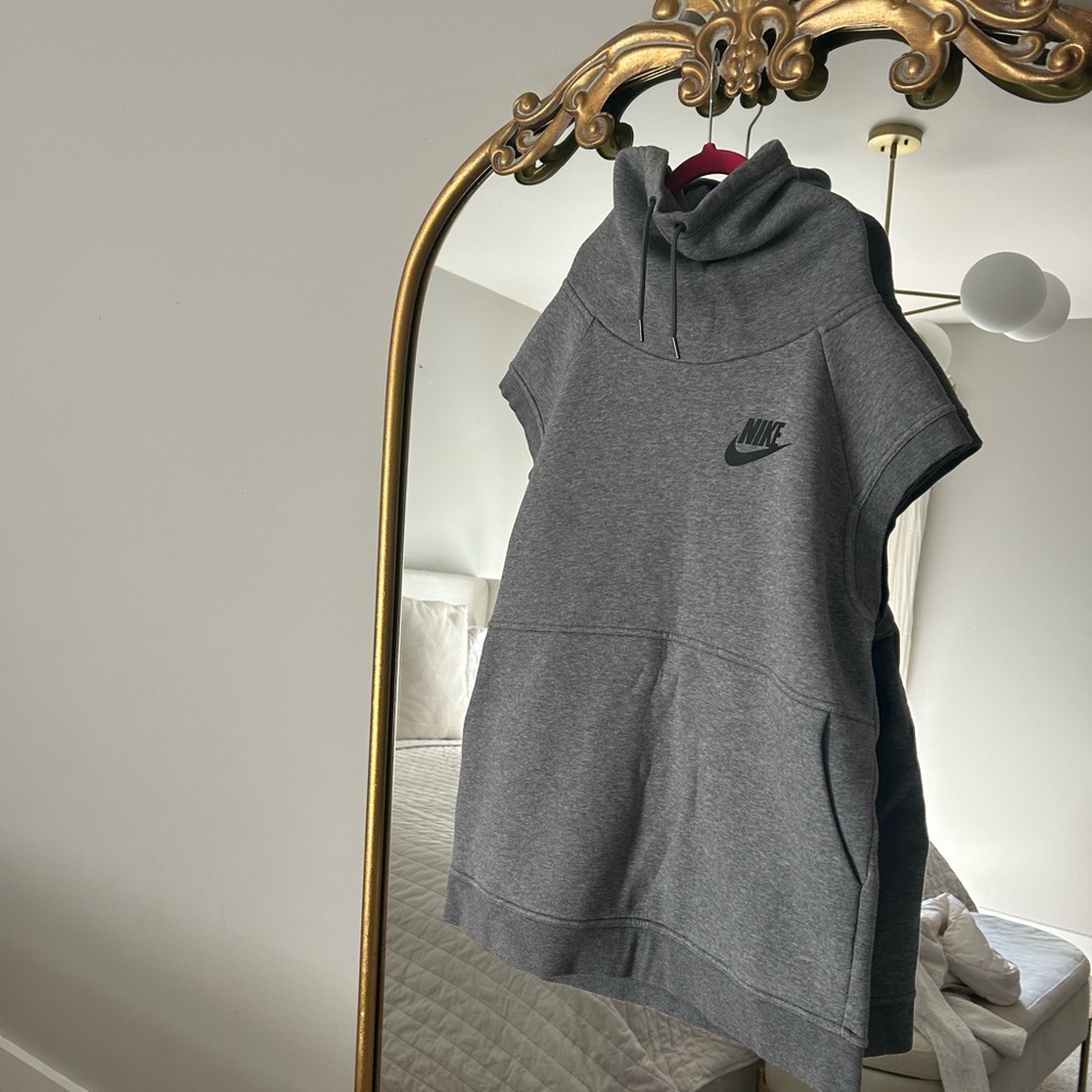 Nike Gray Sleeveless Hoodie